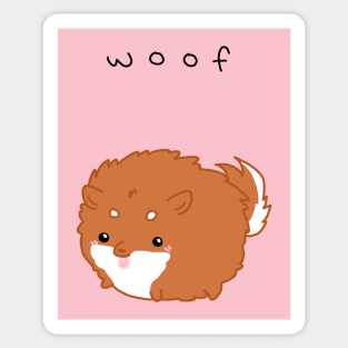 Pomeranian t-shirt design Sticker